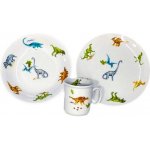 Genex talíř + miska + hrnek dětský DINOSAUŘI – Zboží Dáma