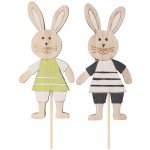 Anděl Přerov Dřevěný zajíc 11 cm + špejle 7439 – Hledejceny.cz