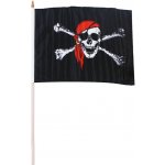 vlajka pirátská 47x30 cm – Sleviste.cz