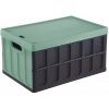 Úložný box Tontarelli Rozkládací přepravka 46 l s víkem černá zelená