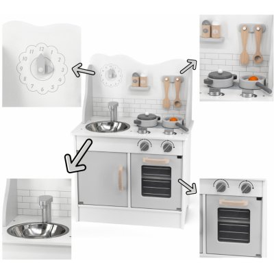 Lamps dřevěná kuchyňka šedá – Zboží Dáma