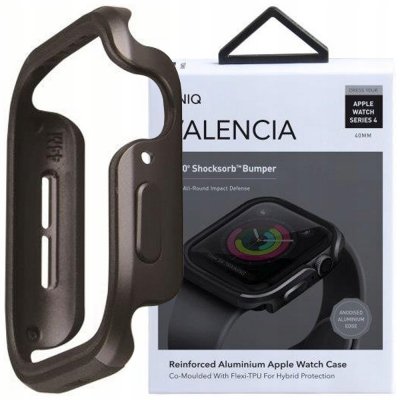 Uniq Valencia pouzdro pro Apple Watch 44mm - Gunmetal šedá 8886463671191 – Zboží Mobilmania