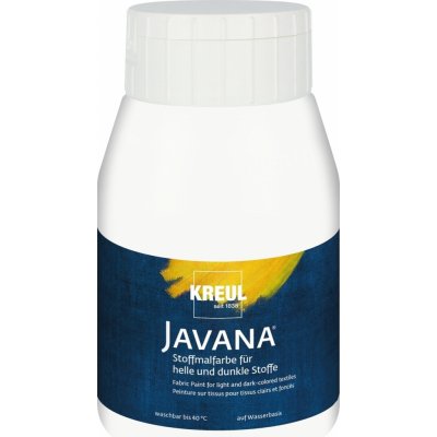 Barva na světlý a tmavý textil Javana 500 ml bílá – Zboží Dáma