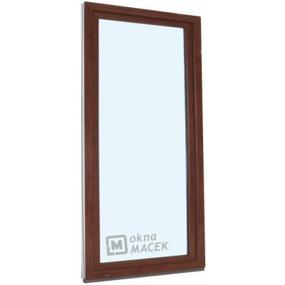 Kömmerling balkonové dveře 70 AD OS pravé ořech/ořech 80 x 200 cm jednostranná klika + madýlko + PVC rám – Hledejceny.cz