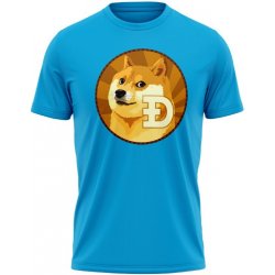 MemeMerch tričko Dogecoin aqua