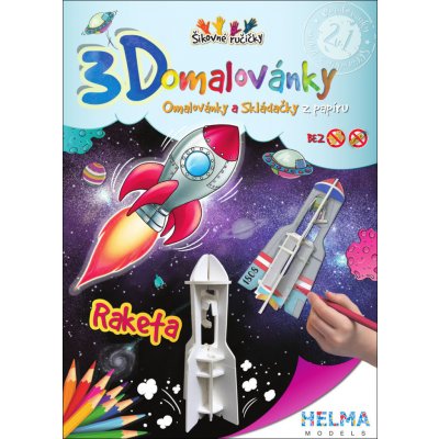 3D omalovánka A4 SET Raketa – Zbozi.Blesk.cz