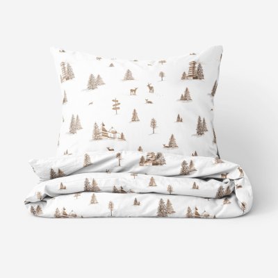 Goldea vánoční bavlna povlečení beskydy 140x200 70x90 – Zboží Dáma