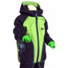 Dětská sportovní bunda BajaDesign softshellová bunda tm. modrá, zelená žraloci