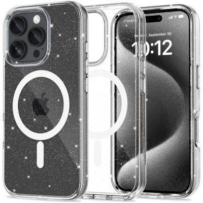 Tech-Protect Ochranný kryt na iPhone 16 Pro - Tech-Protect, Flexair Hybrid MagSafe Glitter – Zboží Mobilmania