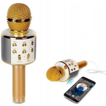 WSTER WS 858 Karaoke bluetooth mikrofon stříbrný