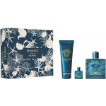 Versace Eros Versace Eros parfémovaná voda 100 ml + parfémovaný sprchový gel 150 ml + parfémovaná voda 5 ml – Zboží Dáma