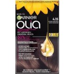 Garnier Olia Permanent Hair Color olejová permanentní barva na vlasy 4,15 Iced Chocolate 50 g – Hledejceny.cz