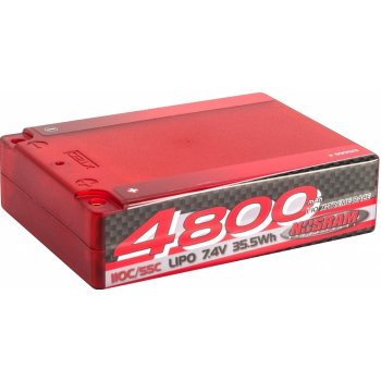 NOSRAM 4800 Square Pack 110C/55C 7.4V LiPo 1/10 Competition Car Line Hardcase