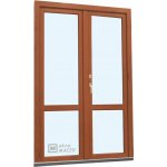 Kömmerling balkonové dveře 70 AD O+OS klapačka s příčkou levé zlatý dub/bílá 120 x 220 cm oboustranná klika + FAB + hlin – Hledejceny.cz