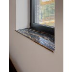 TONE OF STONE Venkovní parapet z přírodního kamene - Žula Magma Black lesk, 10x150x20 mm – HobbyKompas.cz