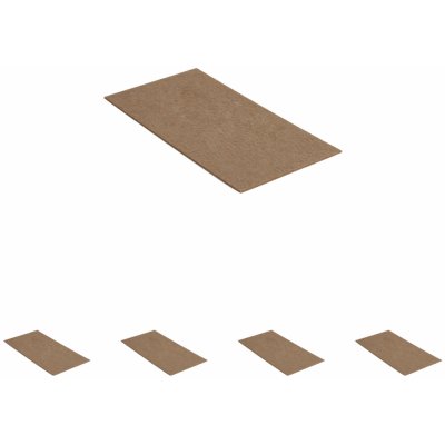 Walteco Filcové podložky 120x240mm, samolepicí, hnědé Množství: 5 ks , 85046BP1 – Hledejceny.cz