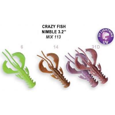 Crazy Fish Nimble 8 cm floating M113 – Zboží Mobilmania