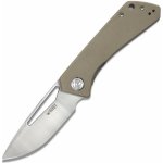 KUBEY Thalia Front Flipper EDC Pocket Folding Knife Tan G10 Handle KU331F