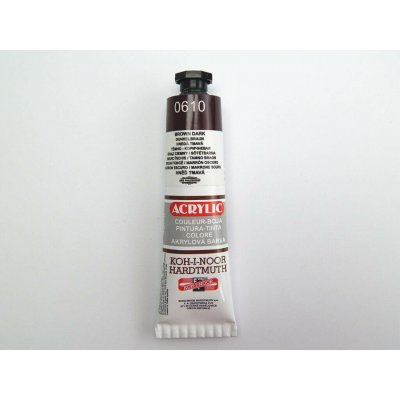 Koh-i-noor Akrylová barva 40 ml hněď tmavá 0610 – Sleviste.cz