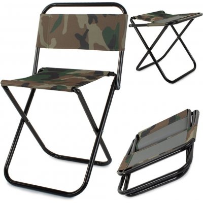 Verk 01660 Kempingová skládací židlička maskáč – Zboží Mobilmania