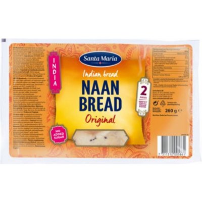Santa Maria Naan indický chléb originál 260 g – Zboží Dáma