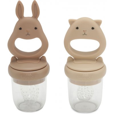 Konges Slojd první krmící lahvička na ovoce Bunny Bark/Shell – Sleviste.cz