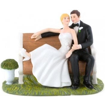 Weddingstar Figurka na svatební dort Novomanželé v parku