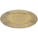 HIT Plastový dekorační talíř 33cm zlatý – Zboží Mobilmania