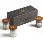 WoodWick Fireside & White Teak & Stone Wash Suede 3 x 85 g – Zboží Dáma WoodWick Fireside & White Teak & Stone Wash Suede 3 x 85 g – Zboží Dáma