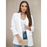 Dámské sportovně-elegantní sako 9709 v bílé – Zboží Dáma