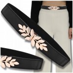 Dámský široký pásek k šatům černý gumový EDI022 NR: 3 – Zbozi.Blesk.cz