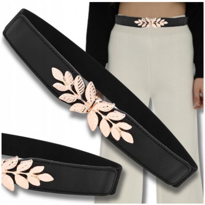 Dámský široký pásek k šatům černý gumový EDI022 NR: 3 – Zbozi.Blesk.cz