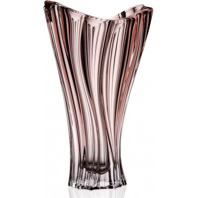 Aurum Crystal BOHEMIA PLANTICA VÁZA 320MM RŮŽOVÁ – Hledejceny.cz