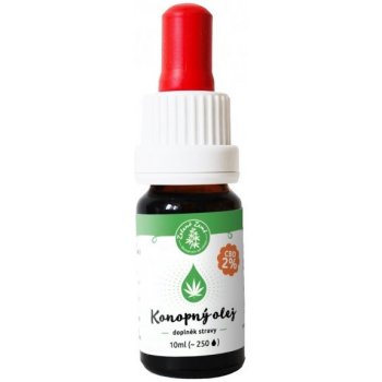 Zelená země CBD konopný olej 2% 10 ml