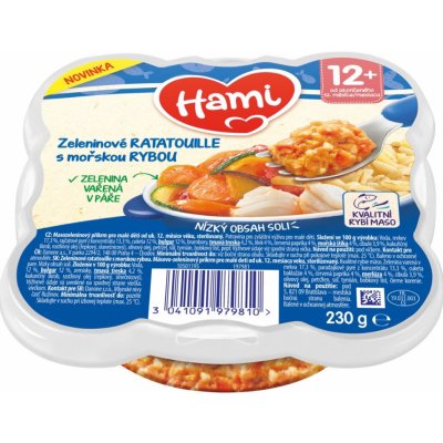 Hami Zeleninové ratatouille s moř.rybou 230 g – Hledejceny.cz