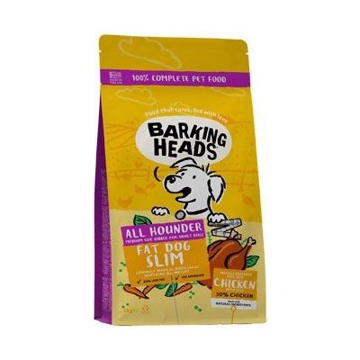 Pet Food (UK) Ltd BARKING HEADS All Hounder Fat Dog Slim Chick 2kg