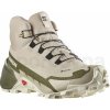 Dámské trekové boty Salomon Cross Hike Mid Gtx 2 W L41731100 feather gray/olive night/white