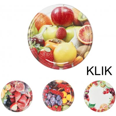 Víčko průměr 63 mm klikací BerriesMix3 ovoce mix – Hledejceny.cz