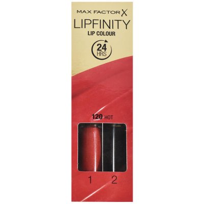 Max Factor Lipfinity Lip Colour 24h rtěnky 120 hot 4,2 g – Zboží Mobilmania