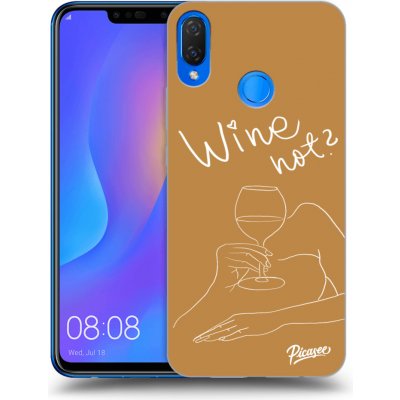 Pouzdro Picasee silikonové Huawei Nova 3i - Wine not černé – Zbozi.Blesk.cz