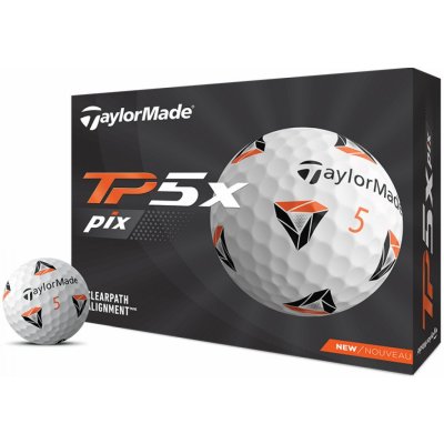 TaylorMade balls TP5x 21 Pix 5-plášťový 3 ks – Sleviste.cz