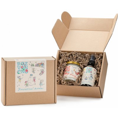 Rozvoněno Dárkový balíček Kouzelná zima - s vonnou svíčkou a osvěžovačem vzduchu – Sleviste.cz