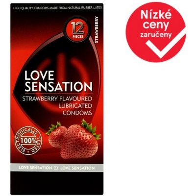 Love Sensation s jahodovou vůní 12 ks – Hledejceny.cz