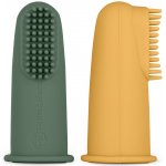 Sada silikonových zubních kartáčků na prst, 6cm, 2ks – Hledejceny.cz