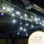 decoLED LED světelné krápníky 2x0,5m ledově bílá 40 diod – Sleviste.cz