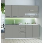 Bauhaus Kuchyňská linka Como 200 x 82/72 x 45 cm platinově šedá – Zbozi.Blesk.cz