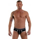 Slipy Mister B URBAN Bronx Brief černé pánské bavlněné slipy – Sleviste.cz