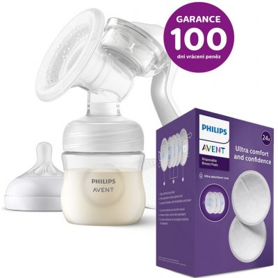 Philips AVENT manuální a Prsní vložky jednorázové 24 ks – Hledejceny.cz