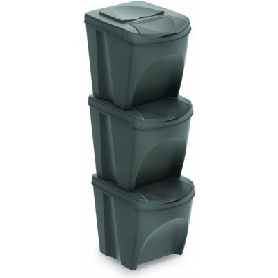 Prosperplast SORTIBOX 3 x 25 l šedý kámen – Hledejceny.cz