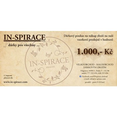 E-dárkový poukaz v hodnotě 1.000,-Kč – Sleviste.cz